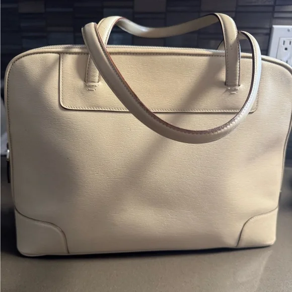 Gucci Vintage Leather Tote Bag Beige - Picture 3 of 12